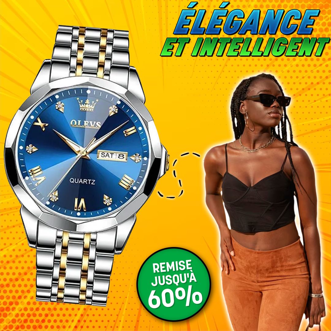 OLEVS – montre de sport pour hommes- COD
