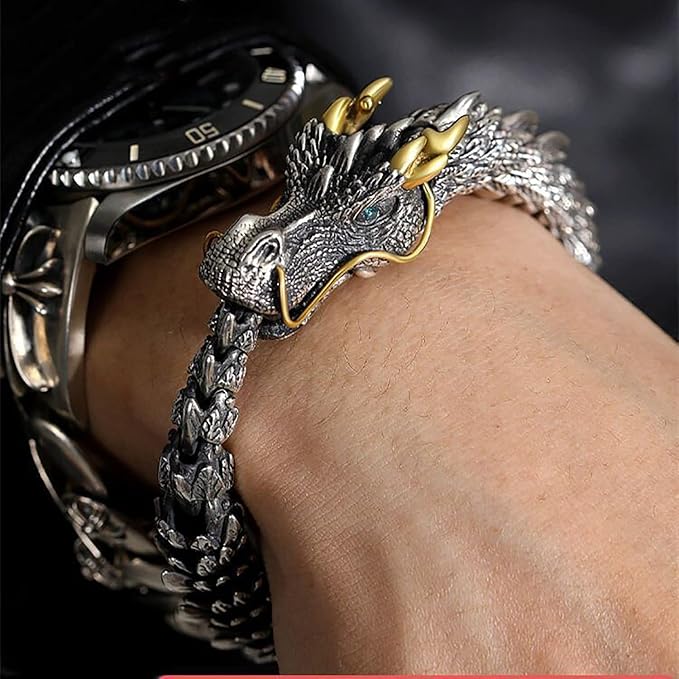 Bracelet dragon en Acier Inoxydable vintage-COD