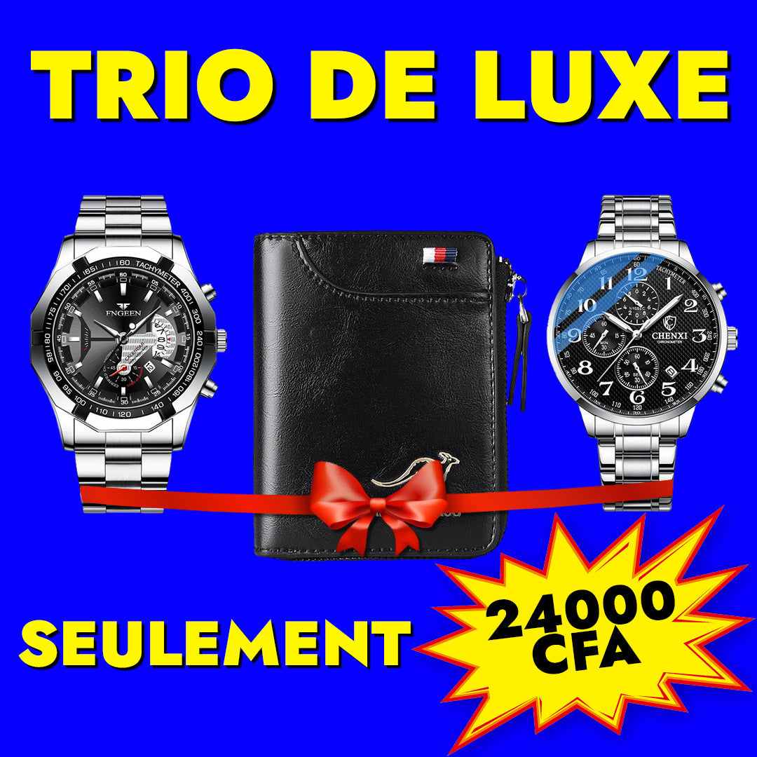 Trio Pack - 2 Luxury Watches + 1 Wallet ⏳ 24h-CI