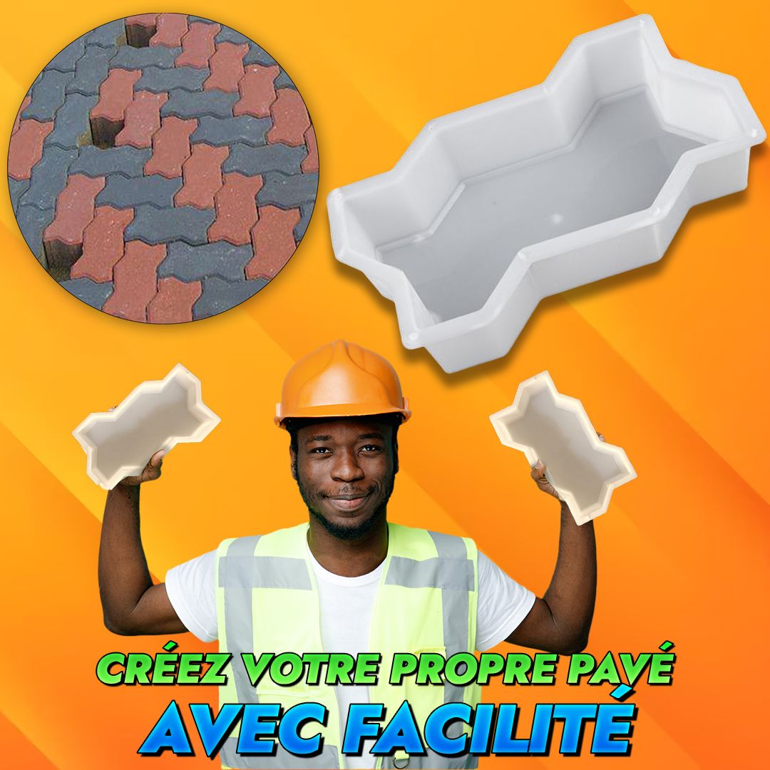 Moule en brique zig zag de béton réutilisable en forme de vague-CNG