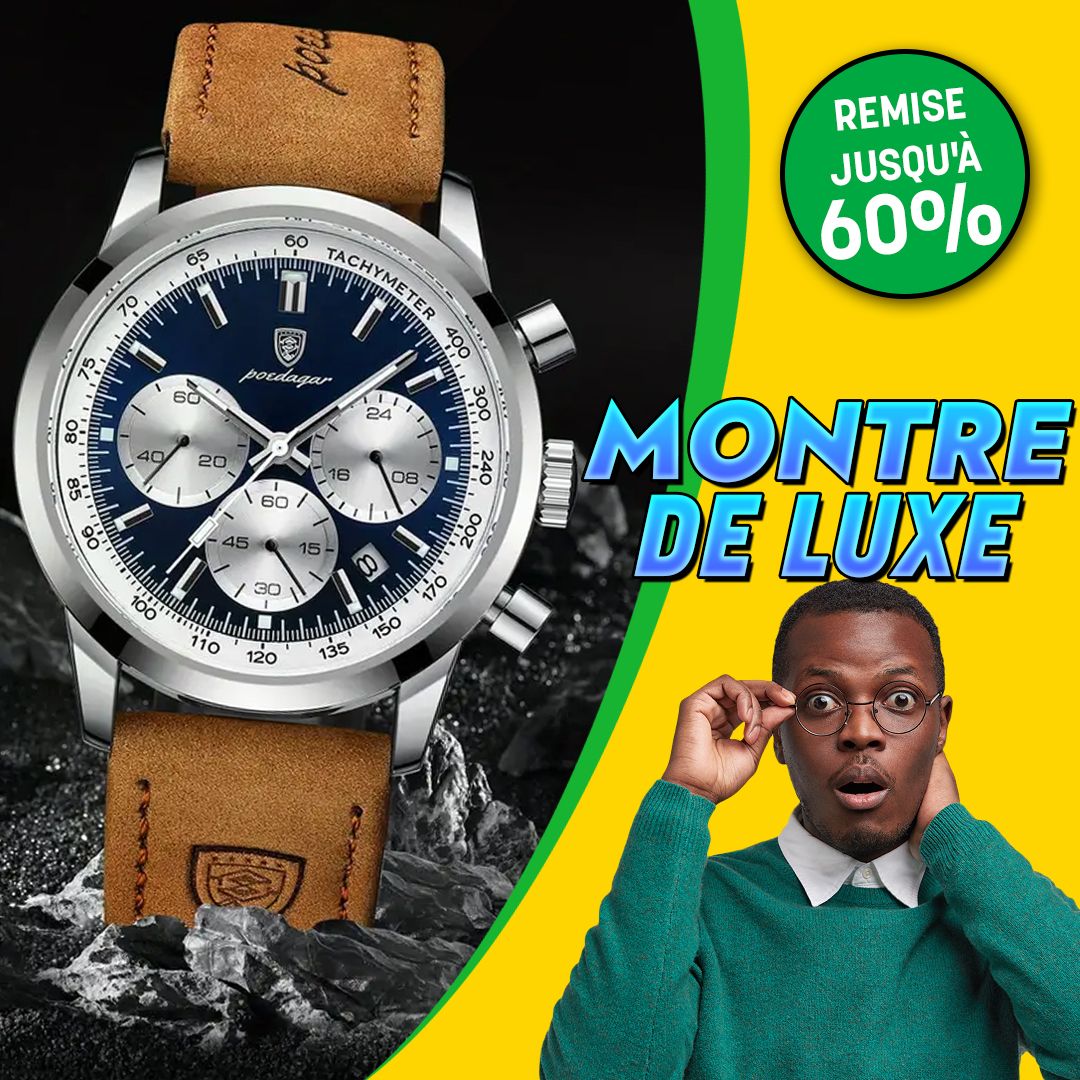Montres de luxe pour homme POEDAGAR cuir-GB