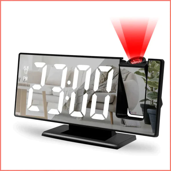 Mini Alarme Led avec Projecteur de temps - miroir-COD