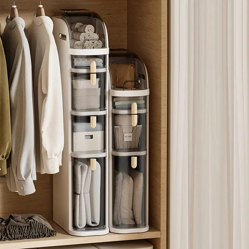 Armoire de Rangement Utilitaire à Étagères Coulissantes -COD