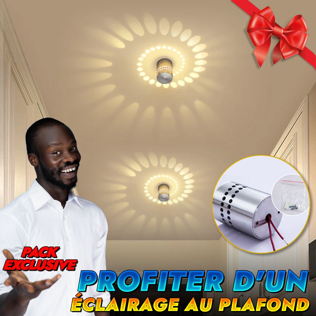 Spiral LED wall light (pack 2 piece)-CNG
