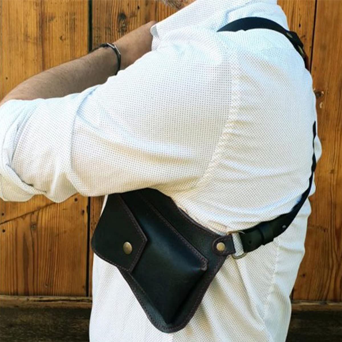 SAC A BONDOULIERE COWBOY EN CUIR VÉRITABLE-RDC