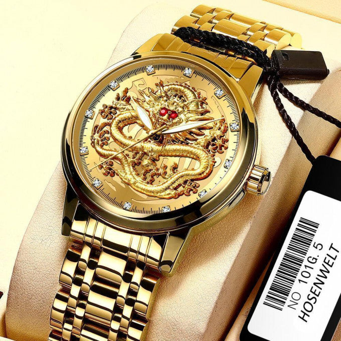 Montre Dragon en relief - Promotion-GABON